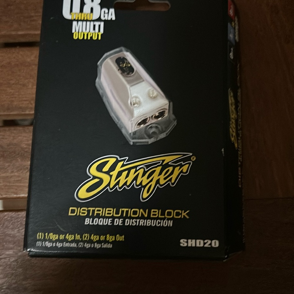 Stinger SHD20 HPM Series Power/Ground Distribution Block Satin Chrome Finish
